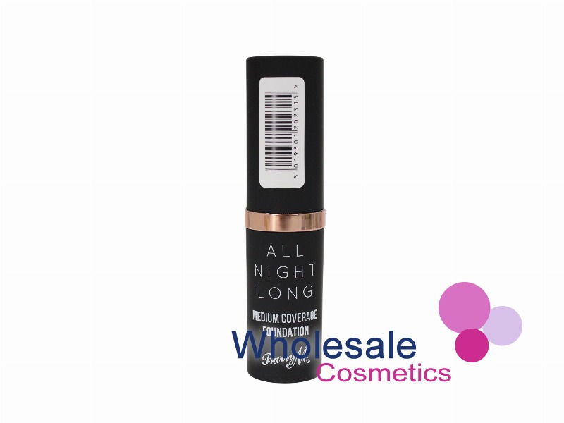 12 x Barry M All Night Long Medium Coverage Foundation - 1 MILK
